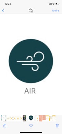 a screenshot of the air app on an iphone