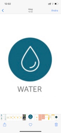 a screenshot of the water icon on an iphone